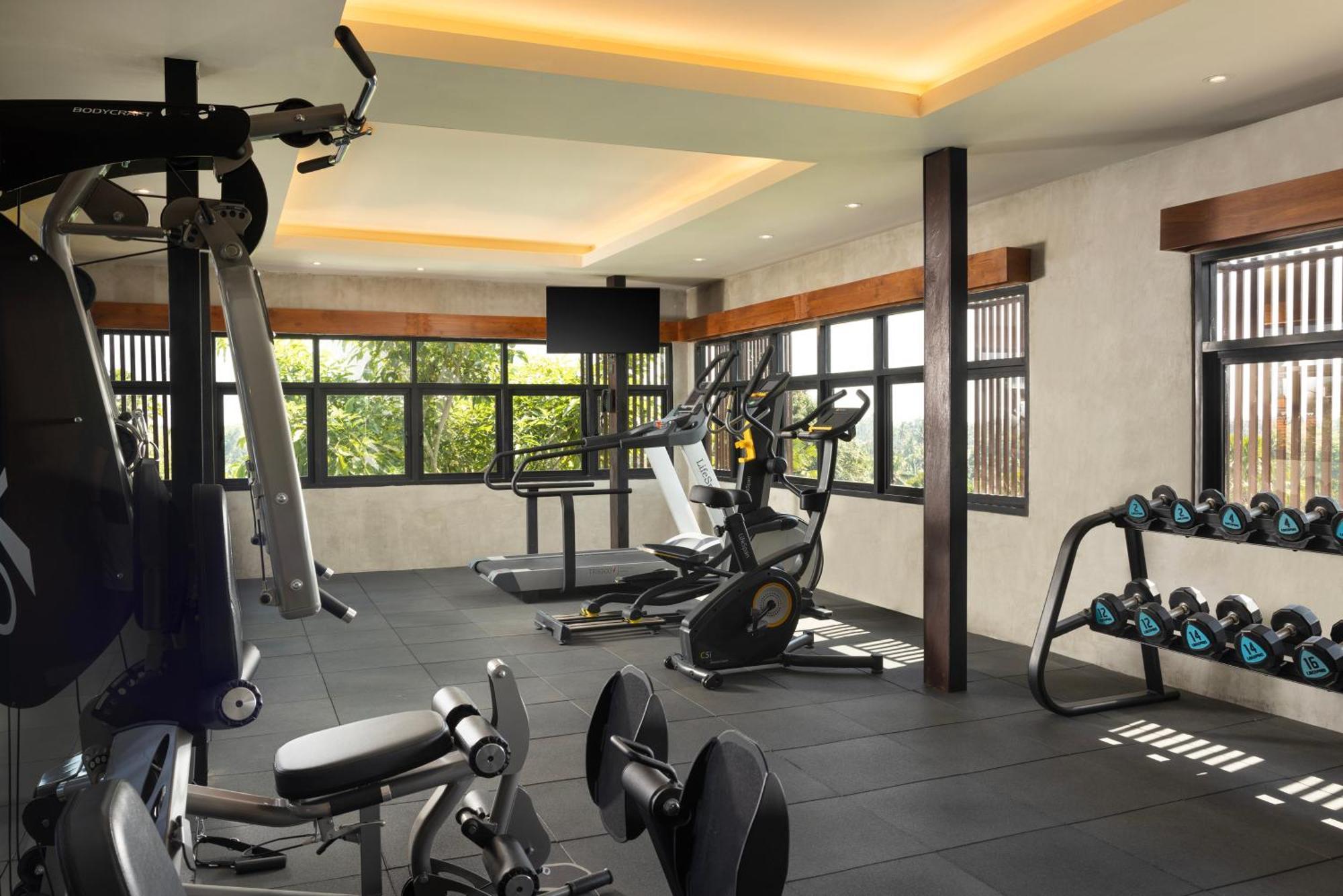 Adiwana Bisma Hotell Ubud Eksteriør bilde The gym at the hotel